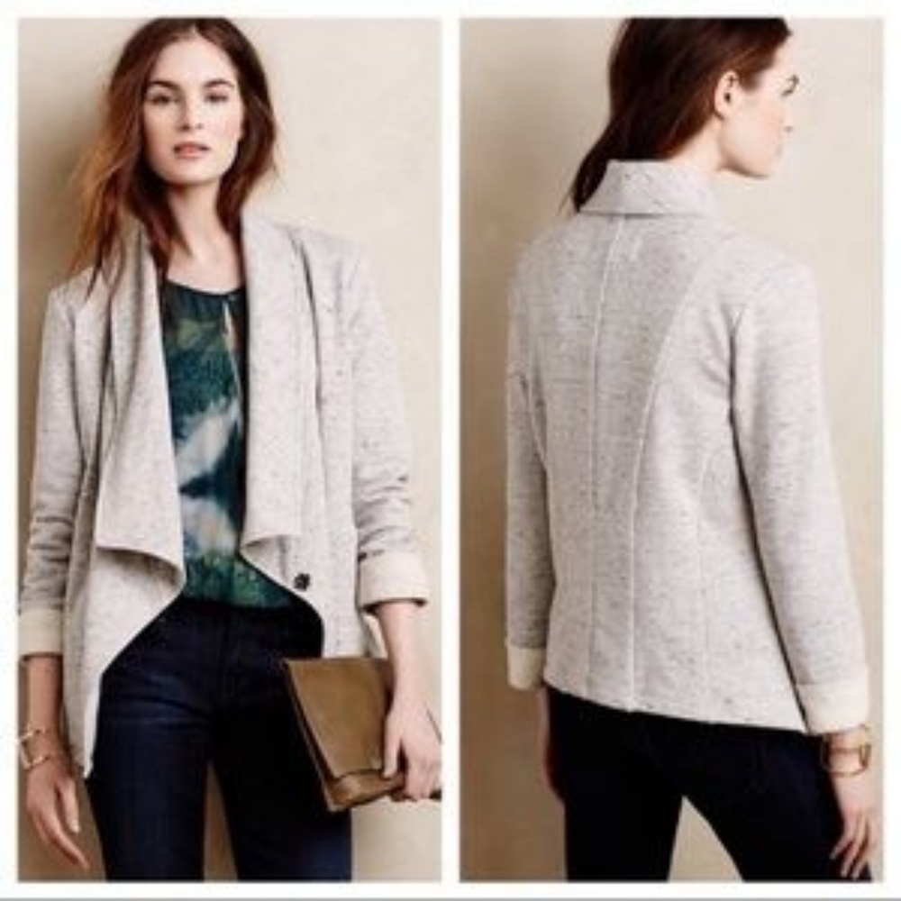 Anthropologie sweater blazer